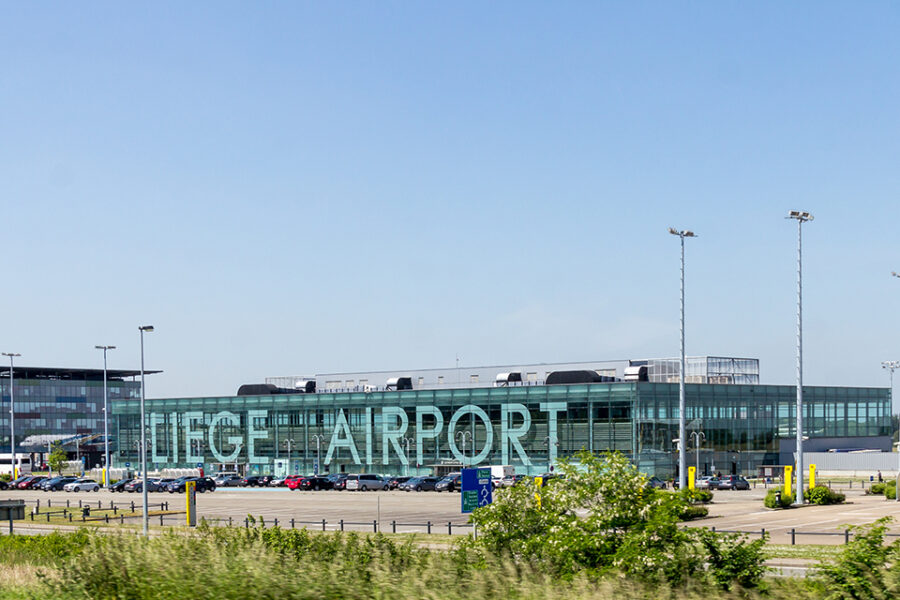 De luchthaven van Luik-Bierset.