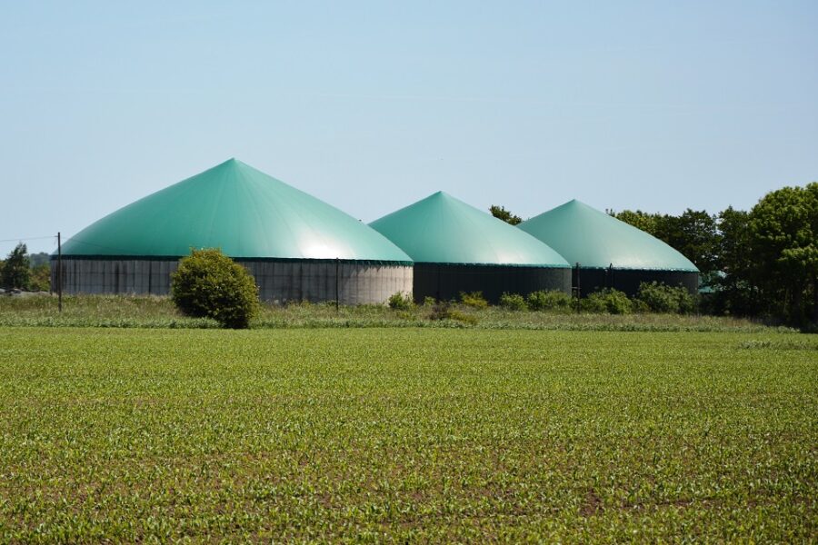 Een biogasfabriek.
