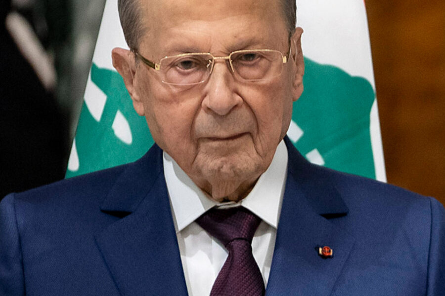 Michel Aoun, voormalig president van Libanon.