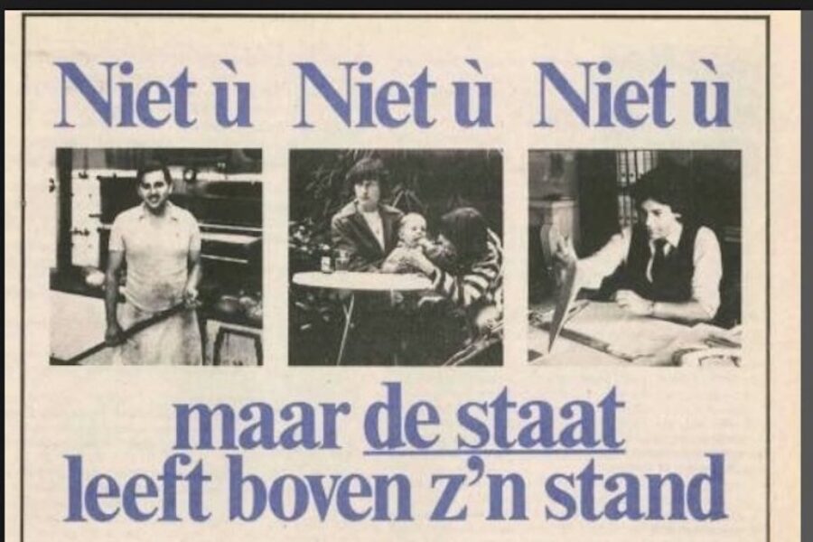 PVV advertentie uit de tijd toen de liberalen liberaal waren.