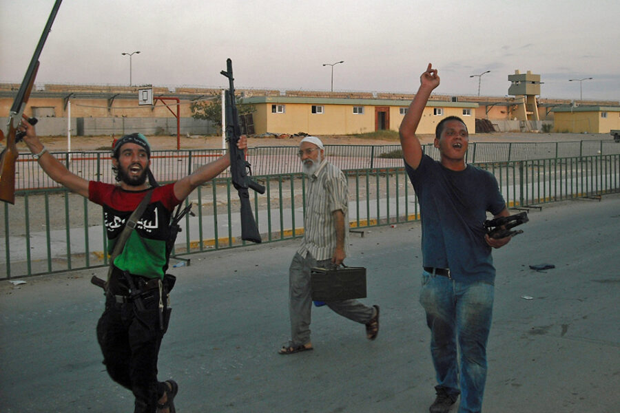 Gewapende rebellen maakten in 2011 een einde aan het bewind van Khadaffi.