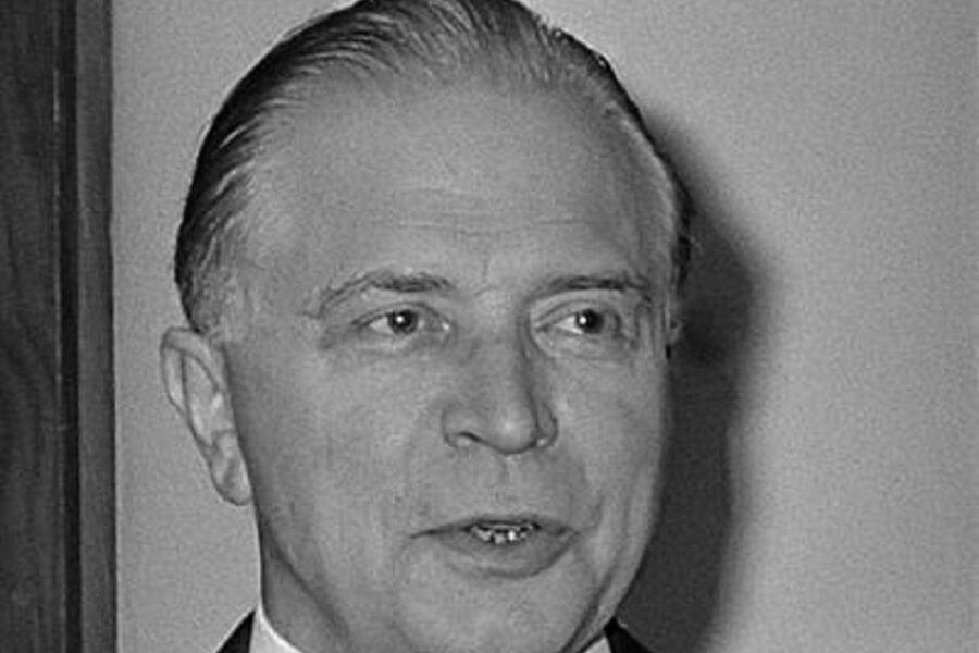 Gaston Eyskens was één van de grondleggers van de KVV.