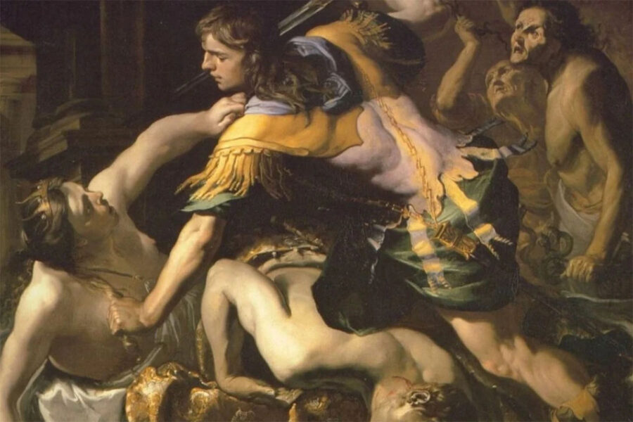 Orestes doodt zijn moeder Clytaemnestra .