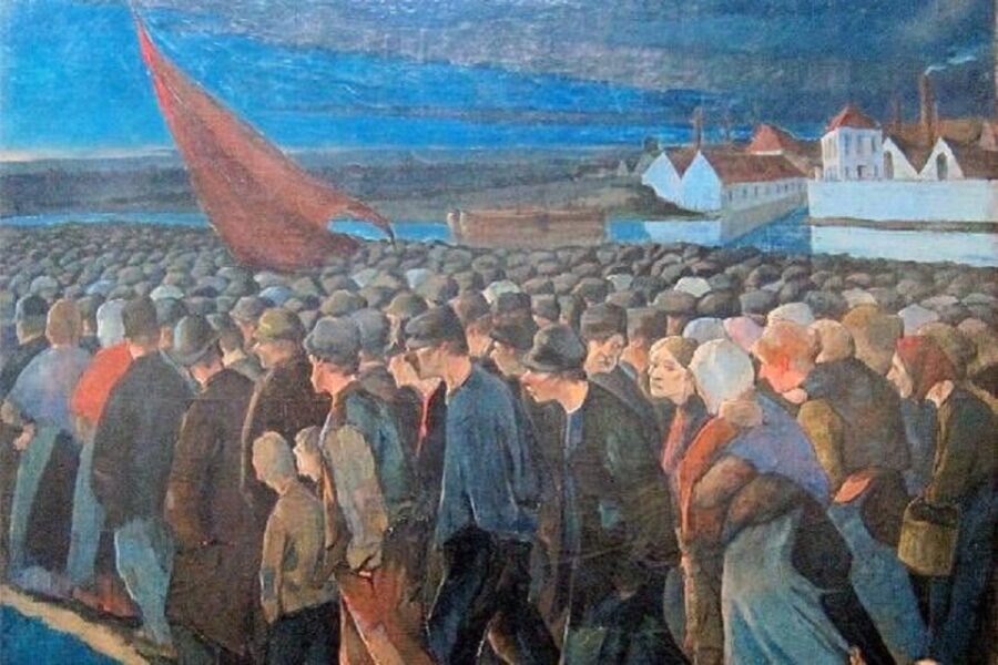 Arbeidersprotest (Schilderij van Eugène Laermans 1893), niet als het aan
Frankrijk lag