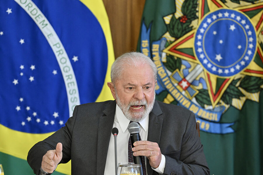 De Braziliaanse president Luiz Inacio Lula.