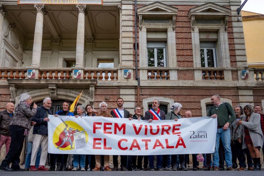 Catalaans protest in Perpignan.