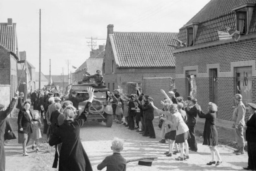 Het einde van de Tweede Wereldoorlog. België onthaalt de geallieerde soldaten.