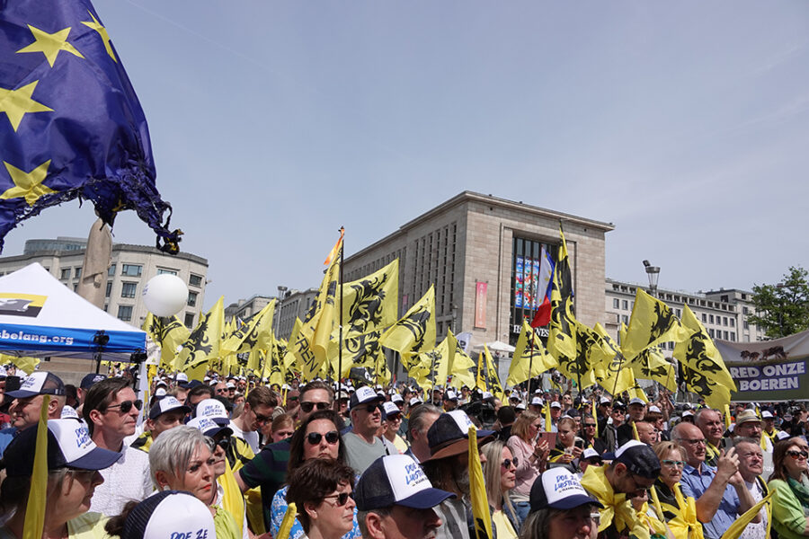 Meer dan 1.500 betogers waren aanwezig in Brussel.