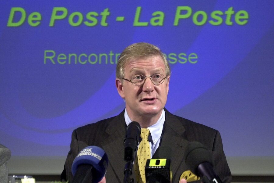 Frans Rombouts als CEO van ‘De Post’ in 2000.