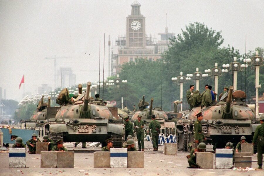 Tanks op het Plein van de Hemelse Vrede (1989)