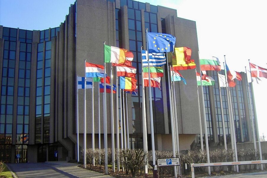 Het gebouw van de Europese Rekenkamer in Luxemburg.