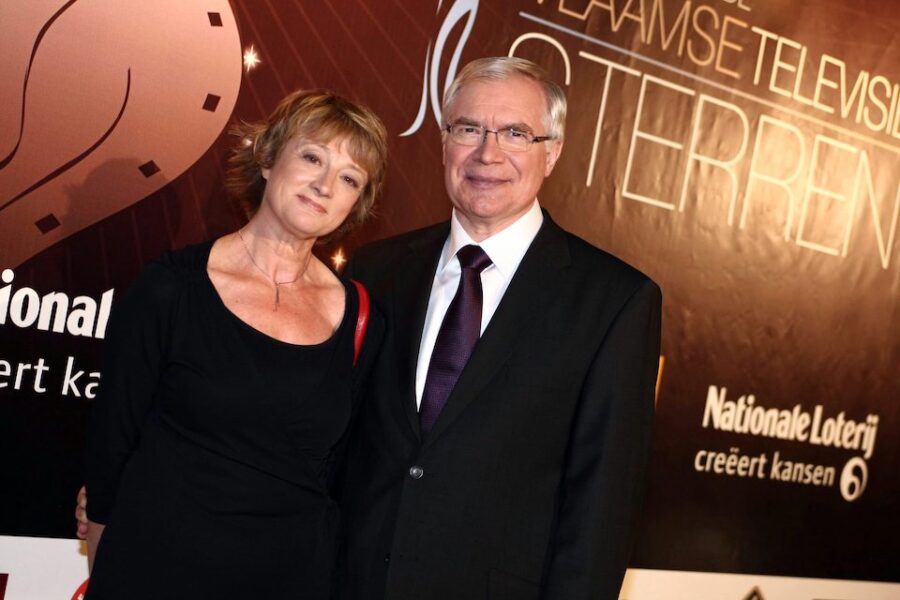 Martine Tanghe en Jan Becaus op een uitreiking van de Vlaamse televisiesterren
in 2008.