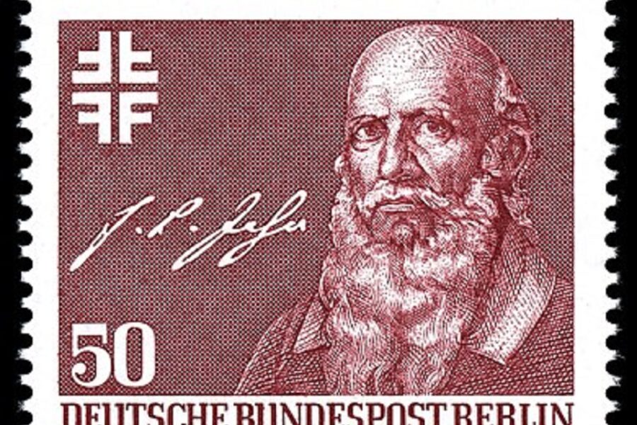 Postzegel met het portret van Friedrich Luwig Jahn