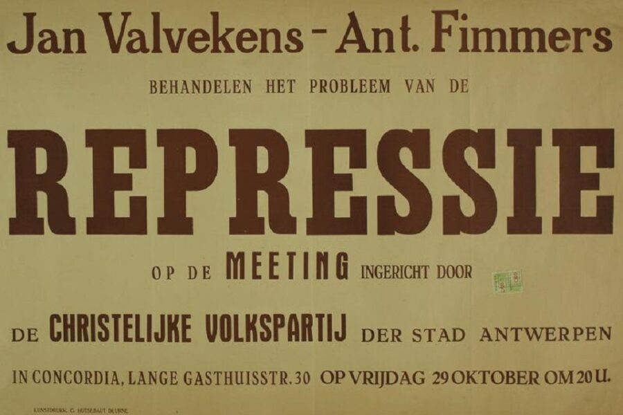 Een bijeenkomst over de repressie met Jan Valvekens als spreker