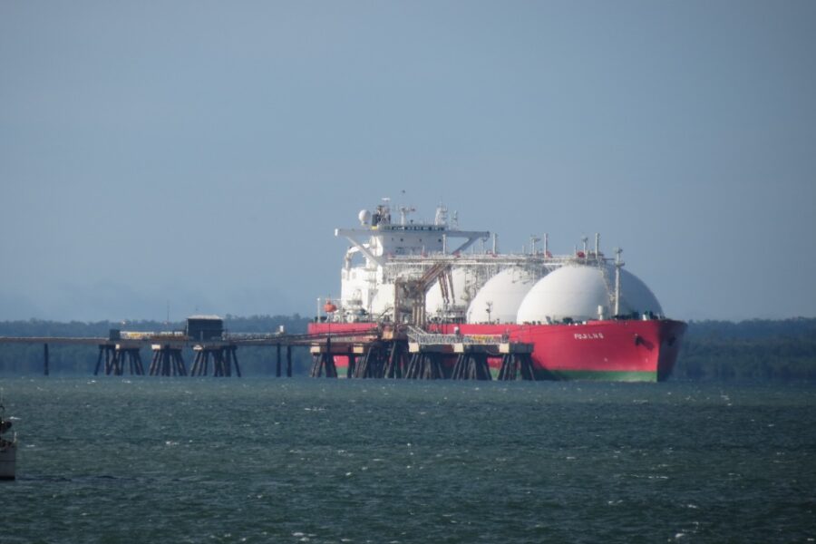 Een LNG-tanker.