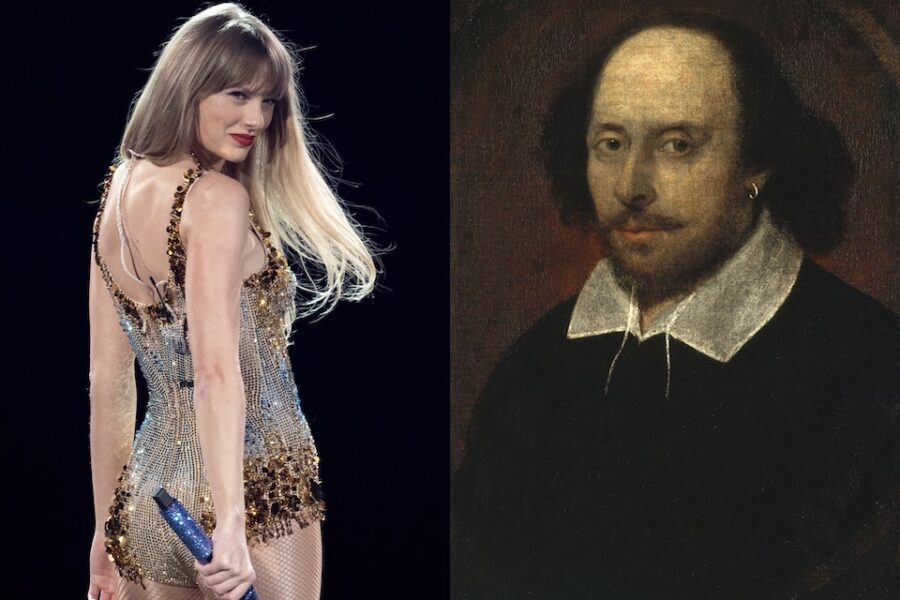 Taylor Swift (links) versus Shakespeare.