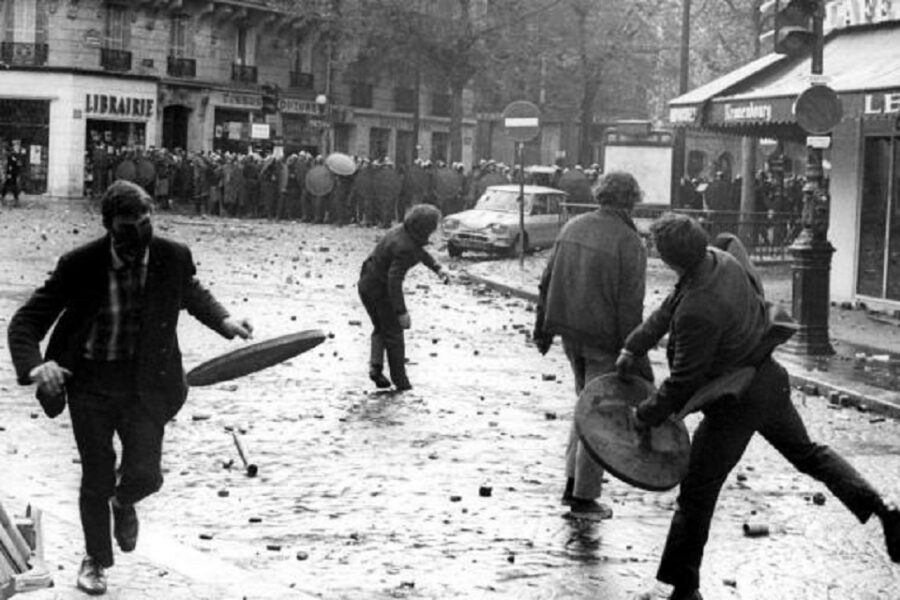 Straatgevechten in 1968.