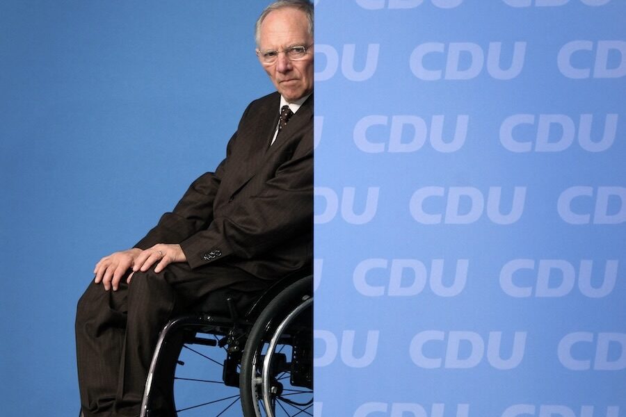Wolfgang Schäuble tijdens een partijcongres in 2010.