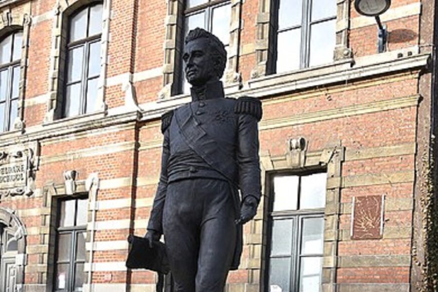 Standbeeld van Willem I aan de Bisdomkaai in Gent