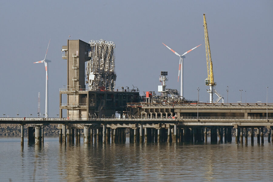 De Fluxys LNG-terminal in Zeebrugge.