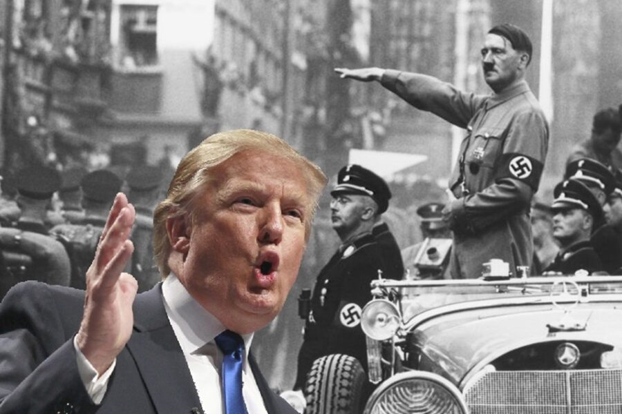 Trump is voor links nu eenmaal een fascist, net als Mussolini en Hitler.