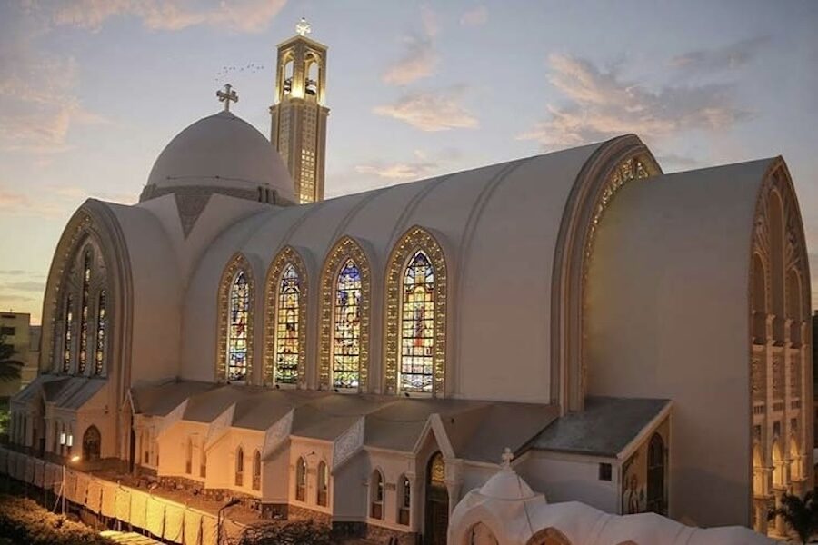 De koptisch-orthodoxe kathedraal van Caïro.