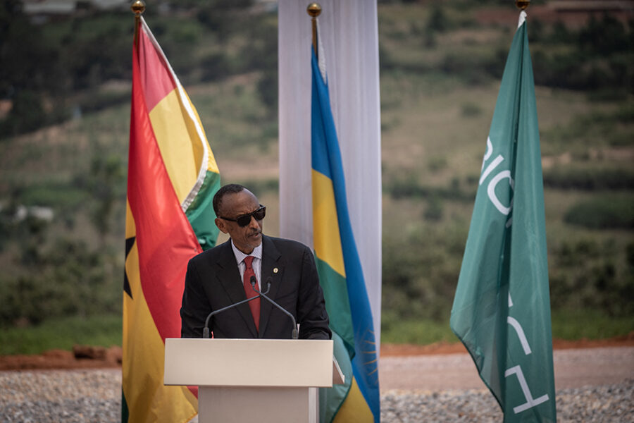 De Rwandese president Paul Kagame.