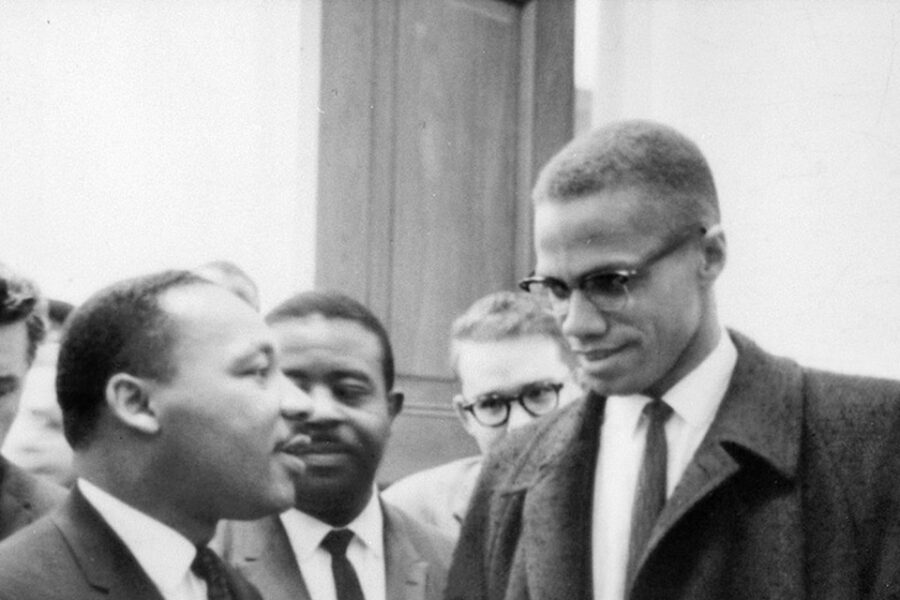 Malcolm X in gesprek met Martin Luther King