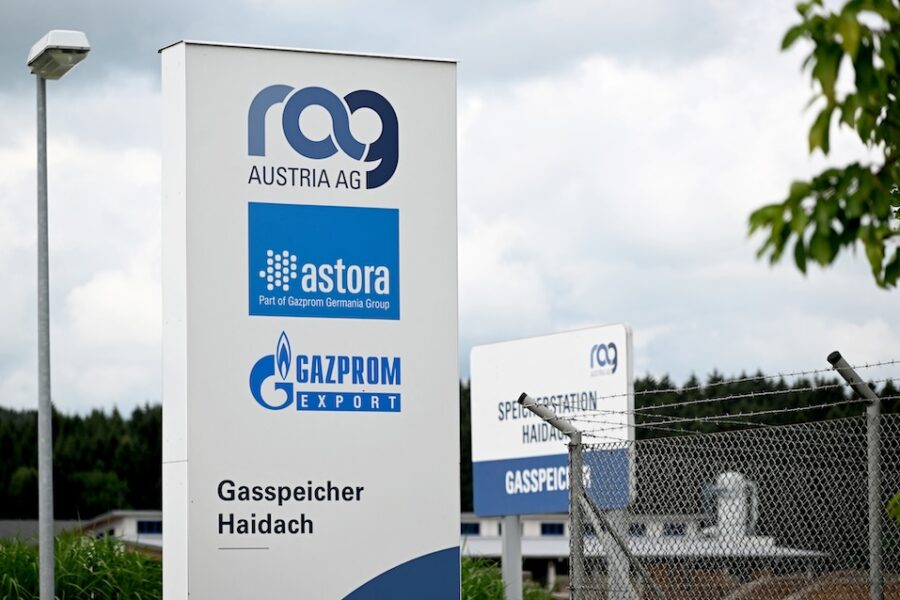 Een voormalige gascentrale van Gazprom in Oostenrijk.