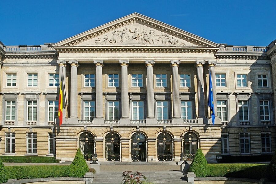 Het Paleis der Natie in Brussel
