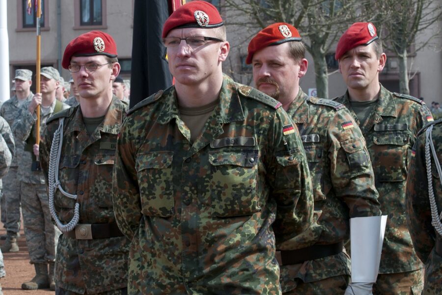 Militairen van de Duitse Bundeswehr.